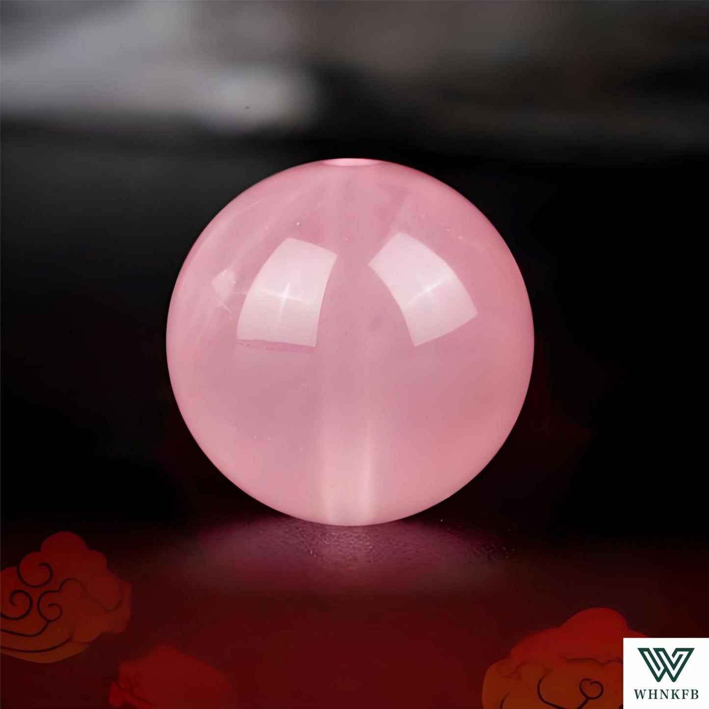 WHNKFB 10mm 50PCS Natural Full-Bodied Rose Quartz Round Beads, Opaque Loose Pink Crystal Beads for Jewelry Making Craft - 4mm 6mm 8mm 10mm Options with Free Elastic Cord