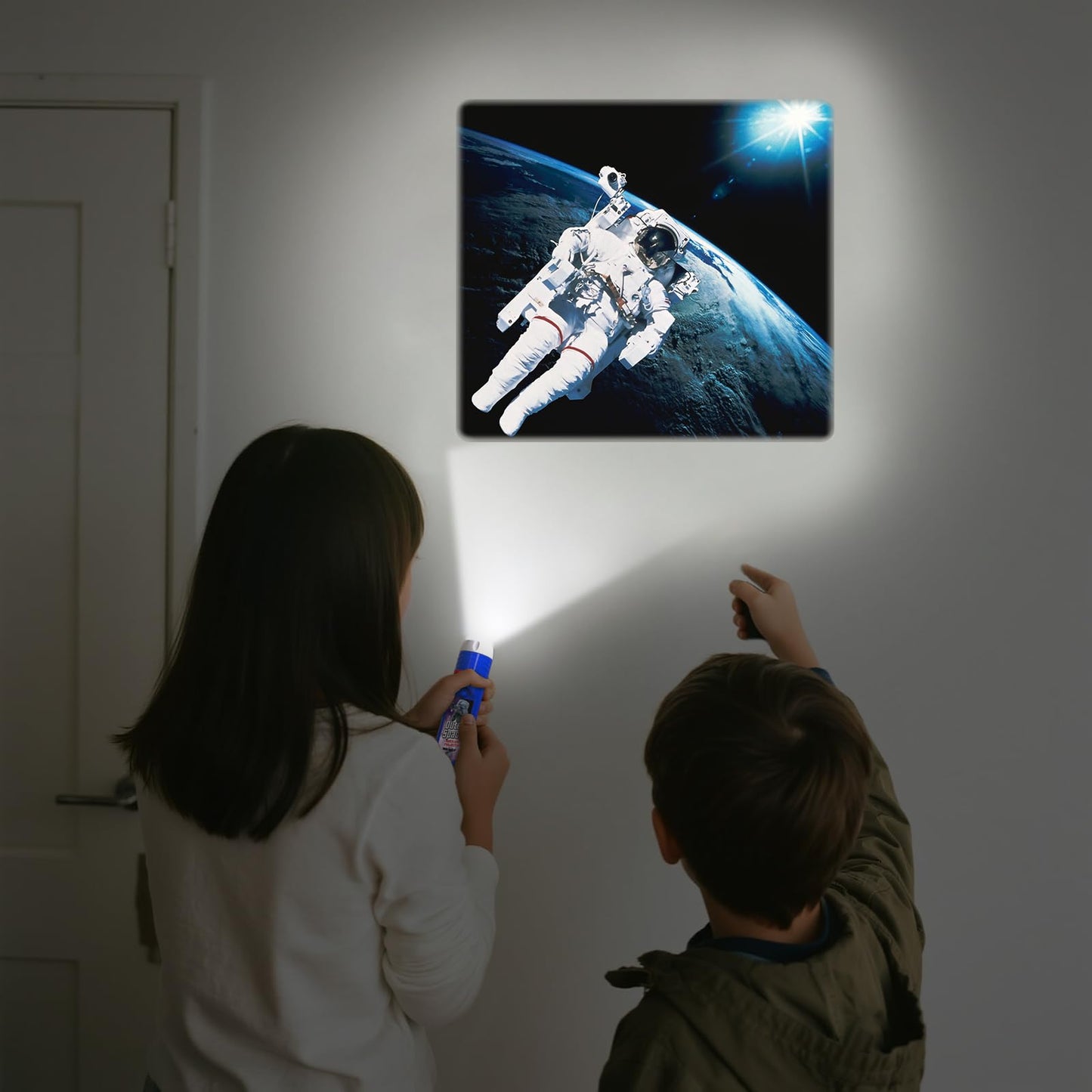 Pup Go 2-Pack Dinosaur & Outer Space Torch and Projector for Kids Ages 3+ Years Old, 6 Discs and 48 Images, Dinosaur Toys for Boys, Cool Kids Torch, Educational Science Kits for Toddlers and Children