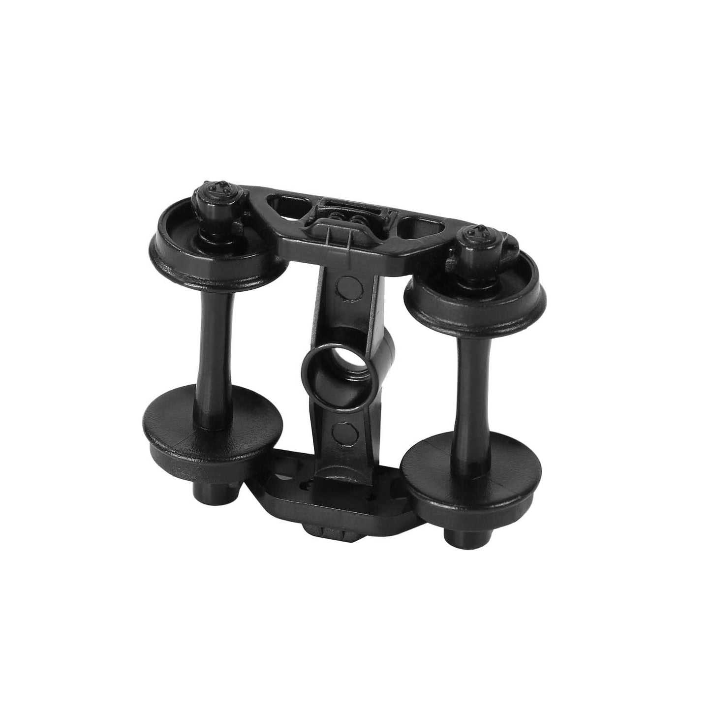 Evemodel 12pcs Model Train Bogie with Plastic Wheels 1:87 HO Scale 33" Model Railway Accessories (Style A)