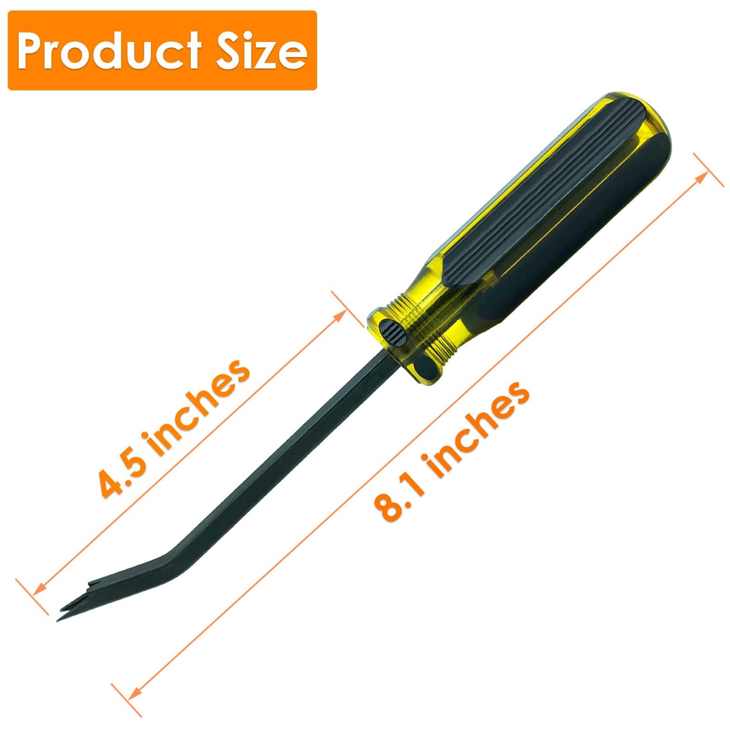 VERCCA Upholstery Staple Remover - Staple Puller, Upholstery Tools Tack Lifter with Double Prongs Staple Remover Tool for Removing Staples, Nails or Tacks for Furniture Carpet Floor Carton