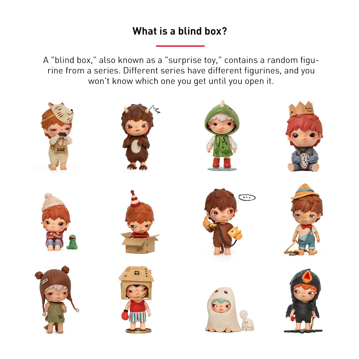 POP MART Hirono The Other One Blind Box Figures, Random Design Box Toys for Modern Home Decor, Collectible Toy Set for Desk Accessories, 1PC