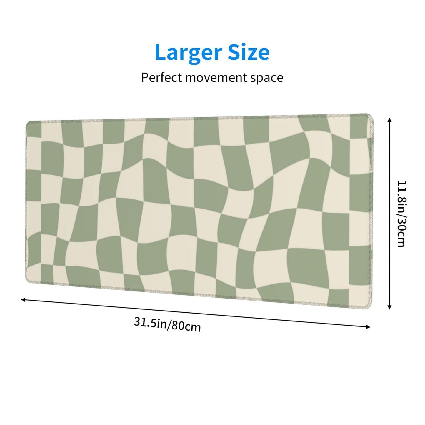 04 sage Green Desk mat,Checkered Mouse Pad,sage Office Supplies,sage Green Mouse Pad,XL Mouse pad 11.8 * 31.5 Inches