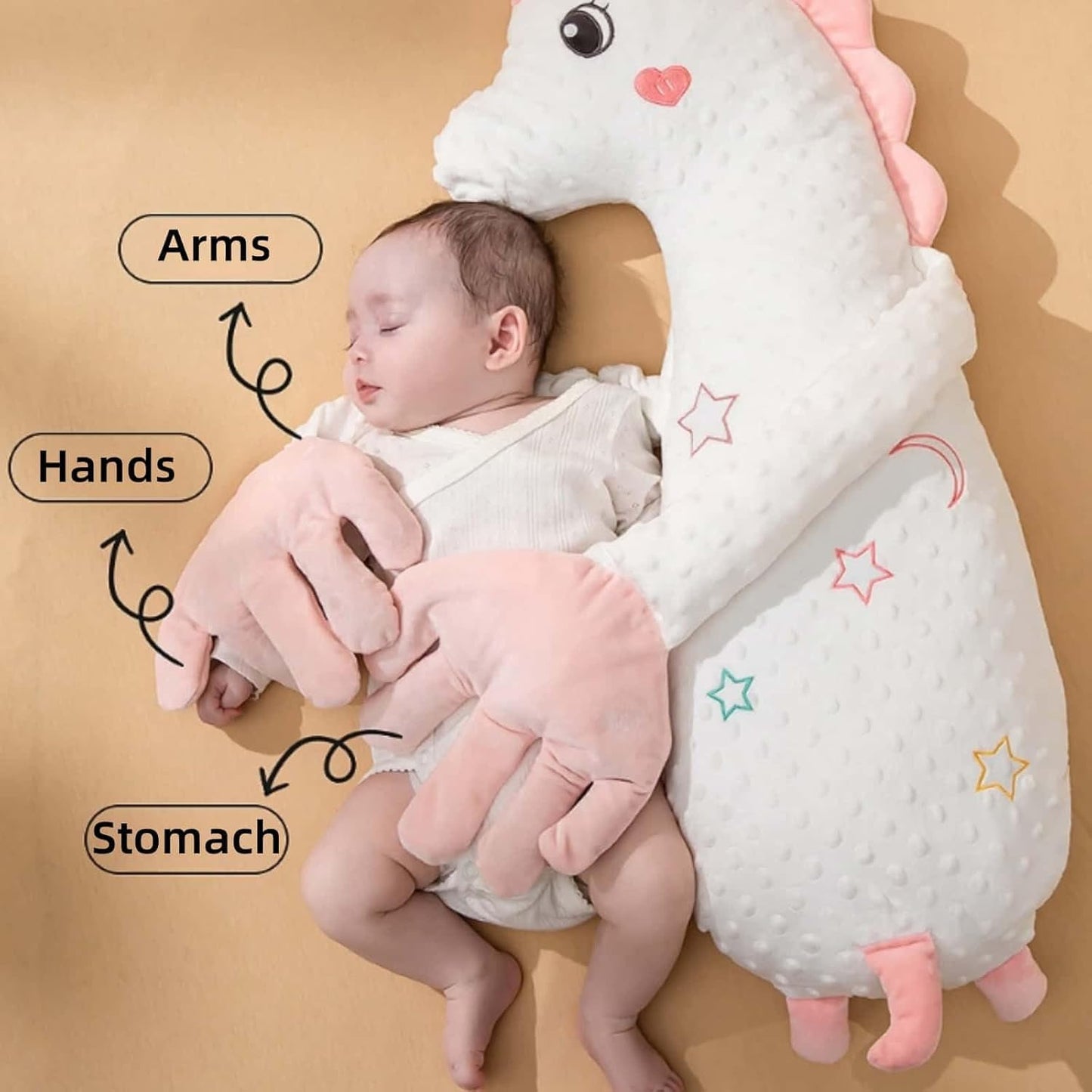 Wutobang Companion Plush Comfort Patting Pillow,Used for Soothing and Hugging (Bohemian)