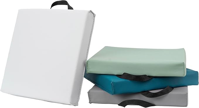 Factory Direct Partners Softscape Toddler, 12" Square, 4-Piece-Glacier Floor Cushion
