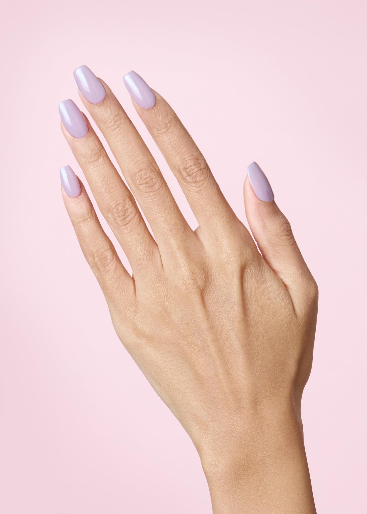 ohora Semi Cured Gel Nail Strips (N Cream Lavender) - Purple, Solid, Works with Any UV/LED Lamps, Salon-Quality, Long Lasting, Easy to Apply & Remove - Includes 2 Prep Pads, Nail File & Wooden Stick
