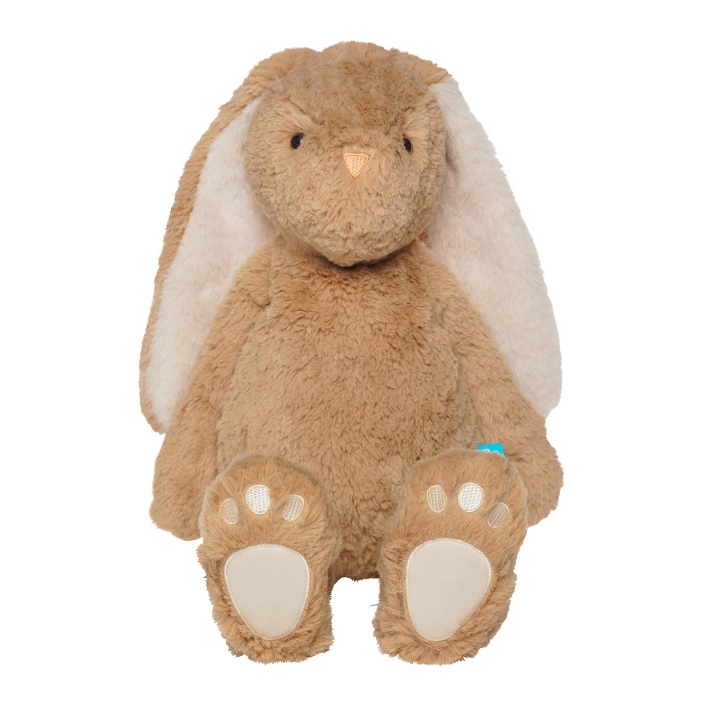 Manhattan Toy Willow The Coffee & Beige Snuggle Bunnies 12" Stuffed Animal with Embroidered Accents