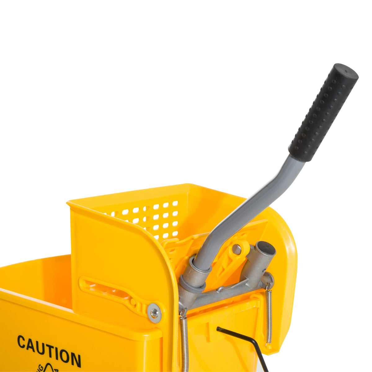 Compact Mop Bucket with Wringer on Wheels for Floor Cleaning