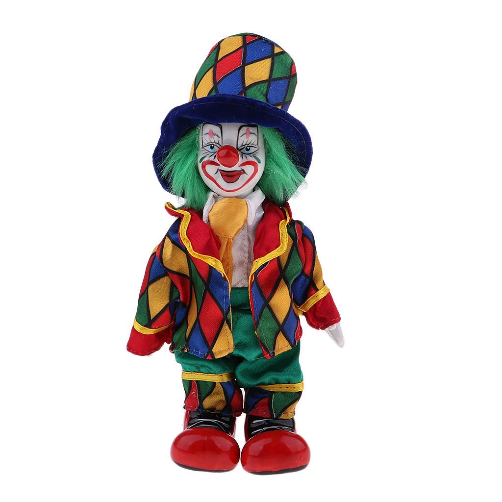 KODORIA Clown Doll Clown Figure Doll Halloween Ornaments Home Table Desk Top Decor - #4