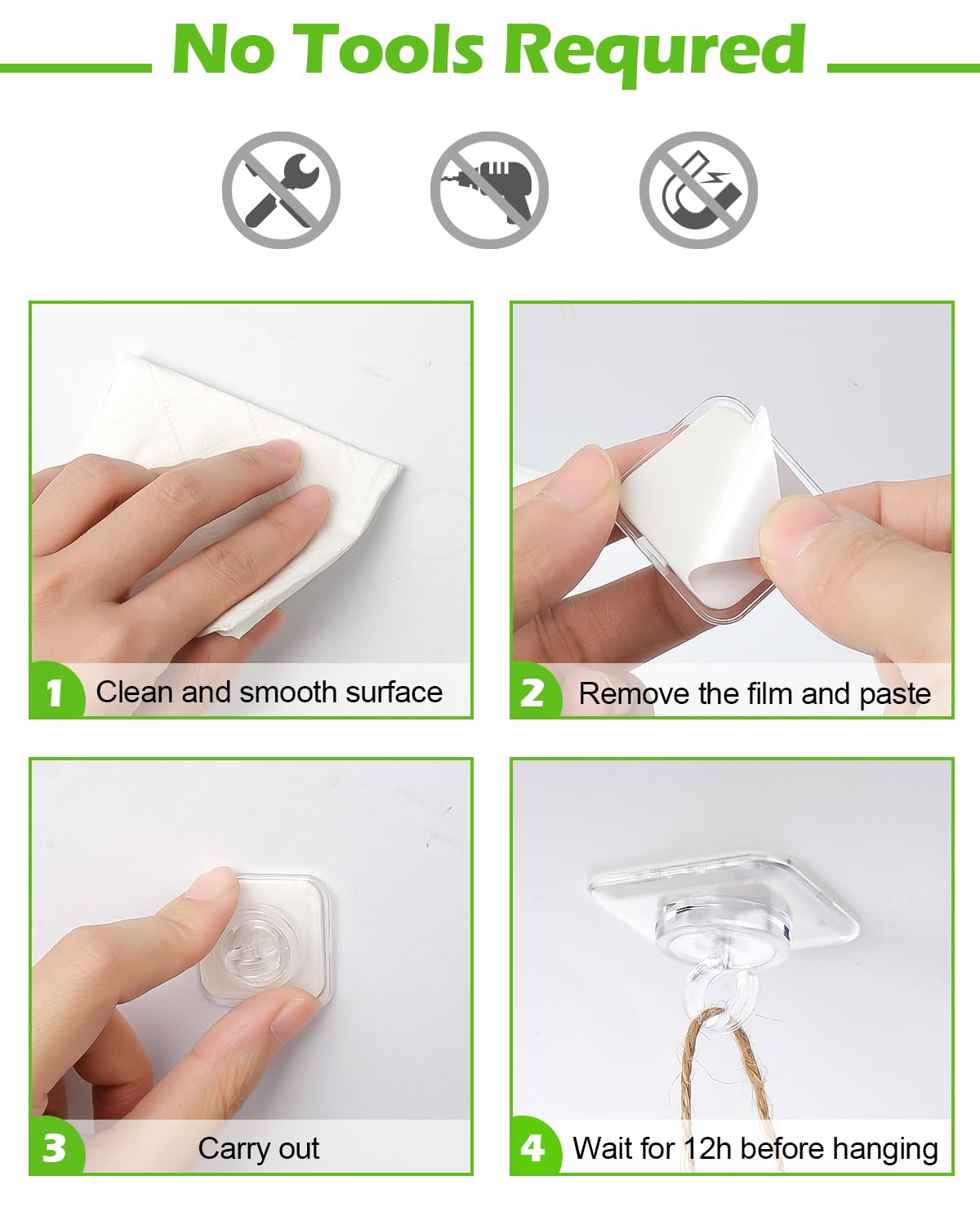 Adhesive Ceiling Hooks for Hanging Decor：20 Pack No Drill Small Drop Ceiling Hanger Strips for Decorations - Clear Decorative Ceiling Clips for Classroom Bedroom Room Party Halloween Christmas
