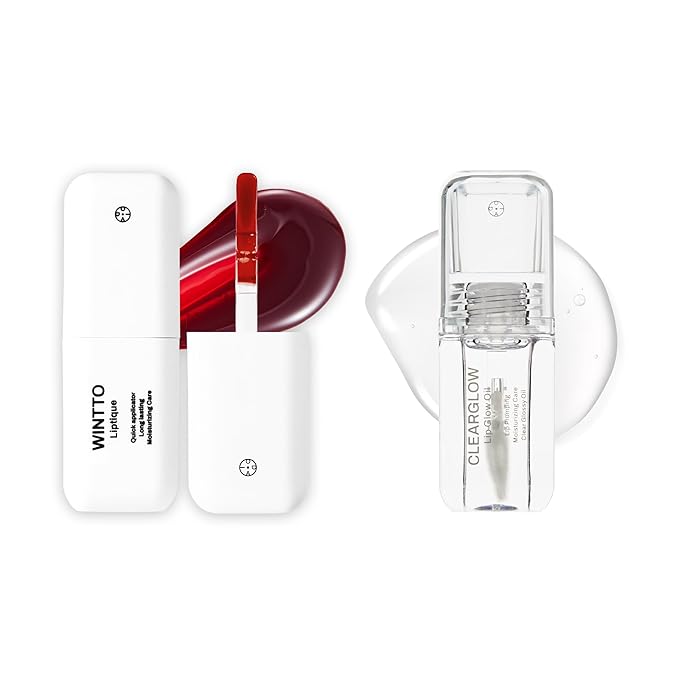 All-Day Lip Set – Liptique (006 WINTTO) Long Lasting Peel Off Lip Stain & Lip Glow Nourishing Oil