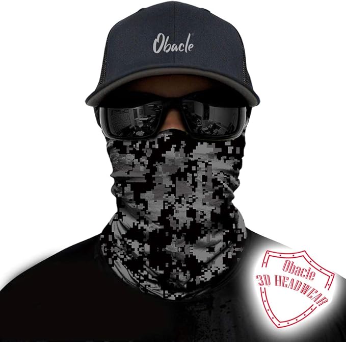 Obacle Neck Gaiter Face Mask Bandana for Dust Wind Sun Protection for Men Women