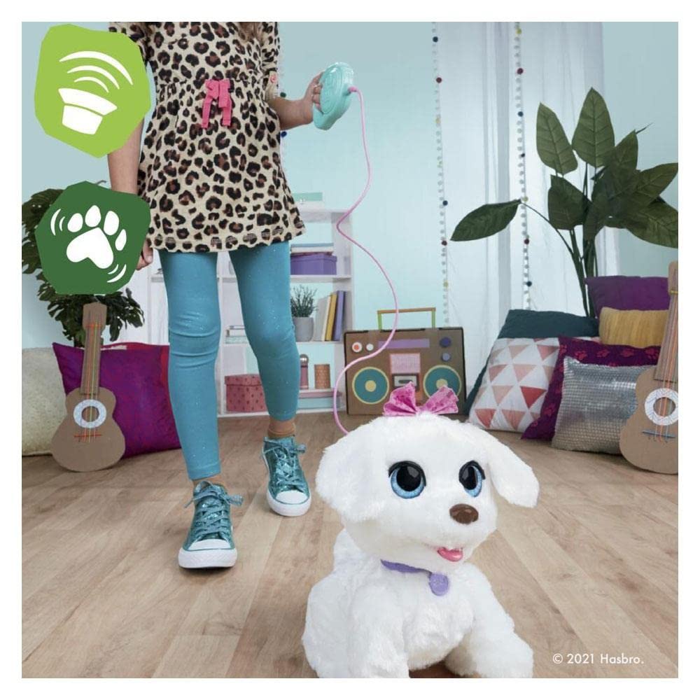 FurReal GoGo My Dancin' Pup, Electronic Pet Toy, Dancing Toy with 50+ Sounds and Reactions, Interactive Toys, Ages 4 and Up, White