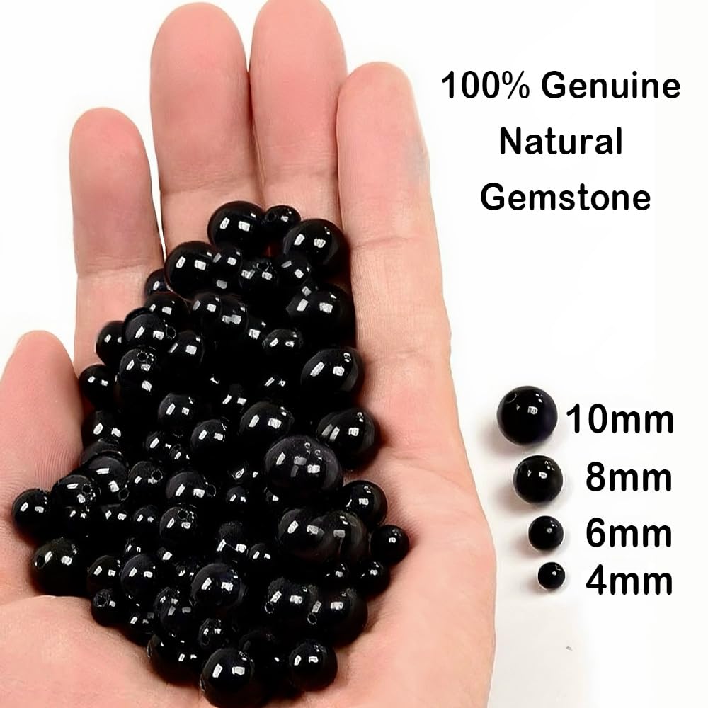 Basigeese Natural Gemstone Beads for Jewelry Making, Polished Round Smooth Stone Beads, Genuine Real Stone Beads for Bracelet Necklace 1 Strand 15"(8mm, Yellow Jade)