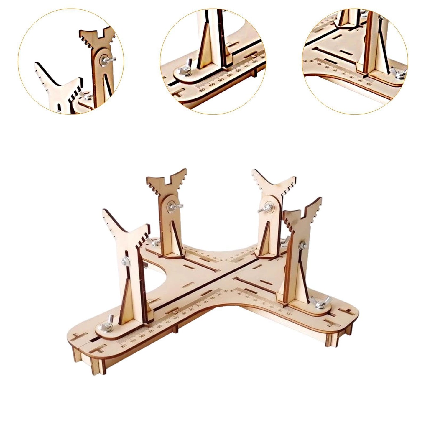 Luwecf Auxiliary Model Airplane Display Tool Professional Sturdy Aircraft Model Plane Painted Stand for Hobby Building, 32cmx30cmx12cm