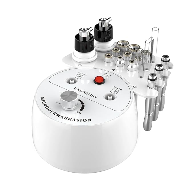 UNOISETION Diamond Microdermabrasion Machine Professional, 3 in 1 Dermabrasion Facial Peeling Skin Care Device for Salon Personal Home Use