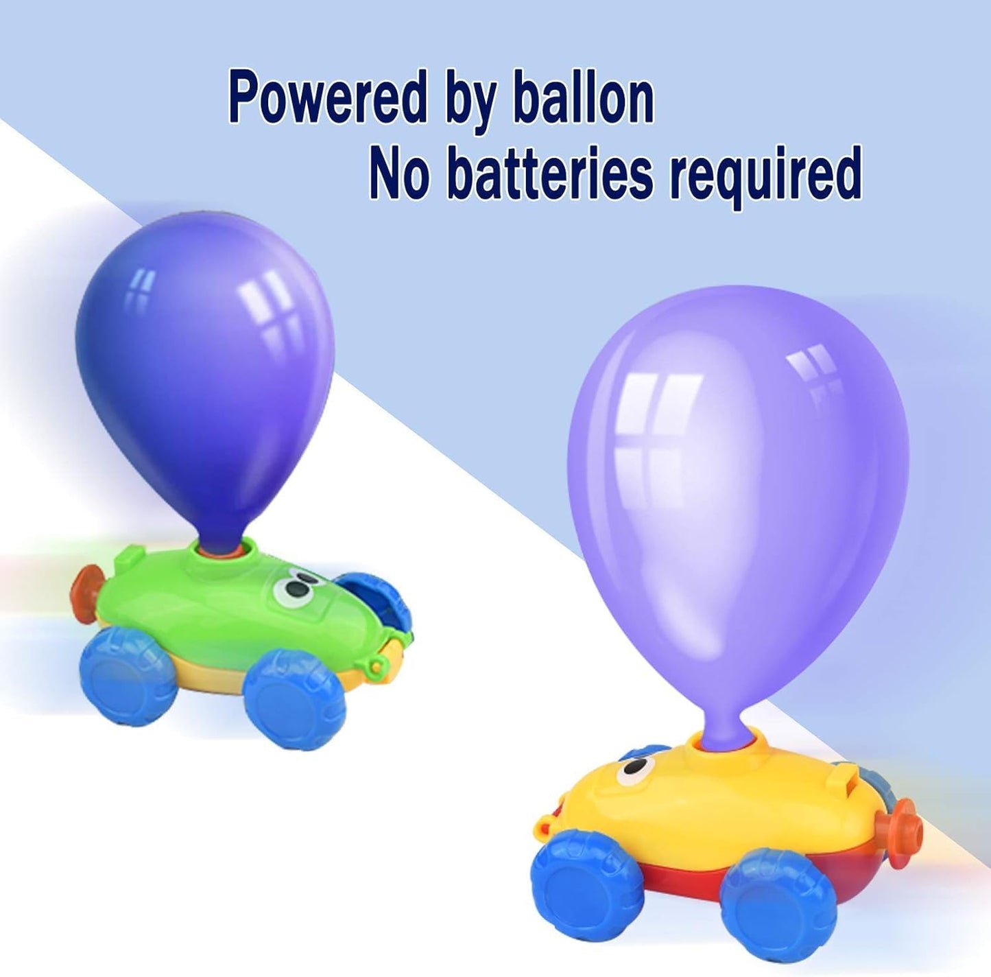 Balloon Launcher Toy Set, Balloon Powered Cars, Creative Inflatable Pump Racing Car, Scientific Experiment Intelligence Education Preschool Children's Toys (Duck)