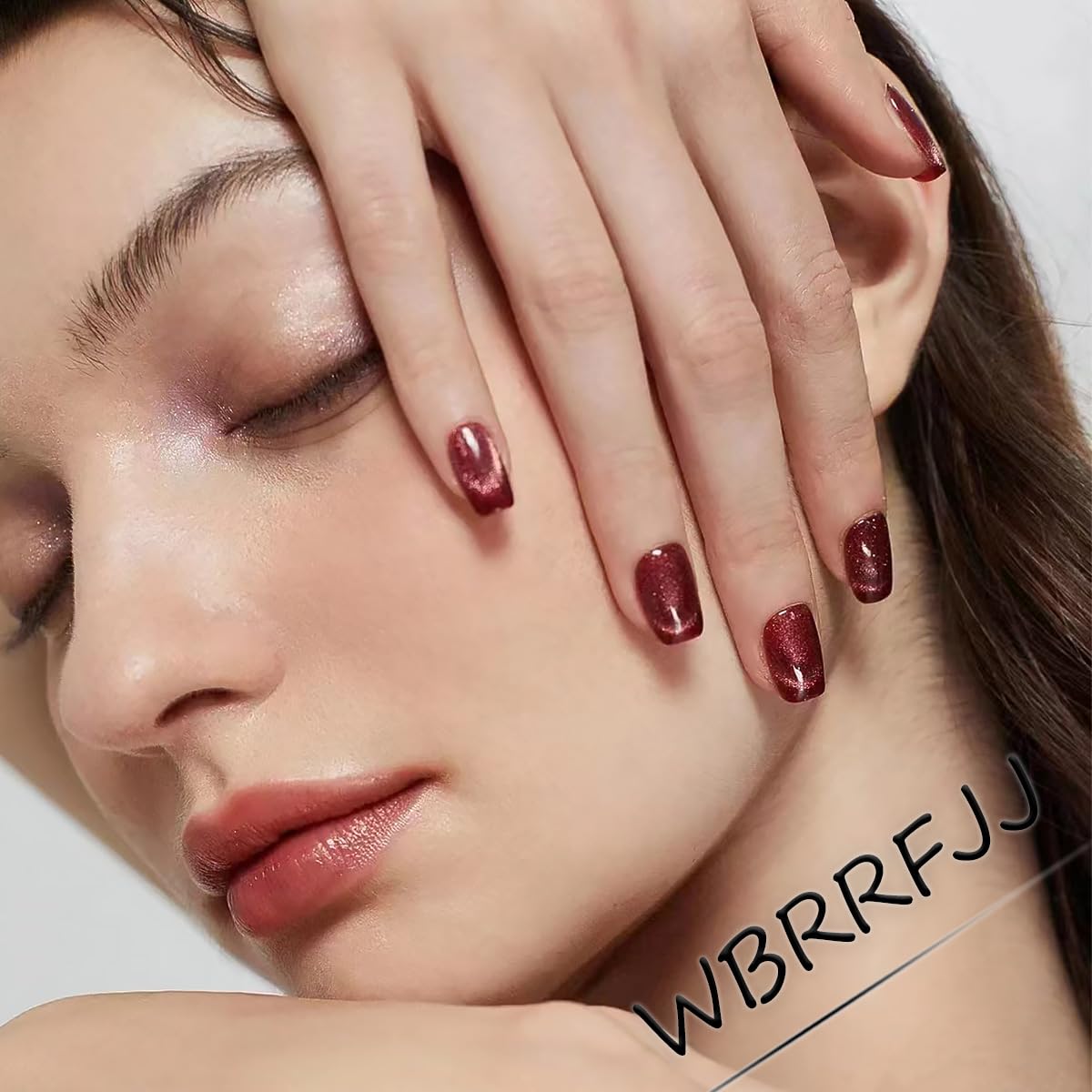 24Pcs Valentines French Tip Press on Nails Short Square Fake Nails Pink Red Heart Design Red Lips False Nails Glossy Full Cover Artificial Glue on Nails Glitter Stick on Nails for Women Manicure Kit