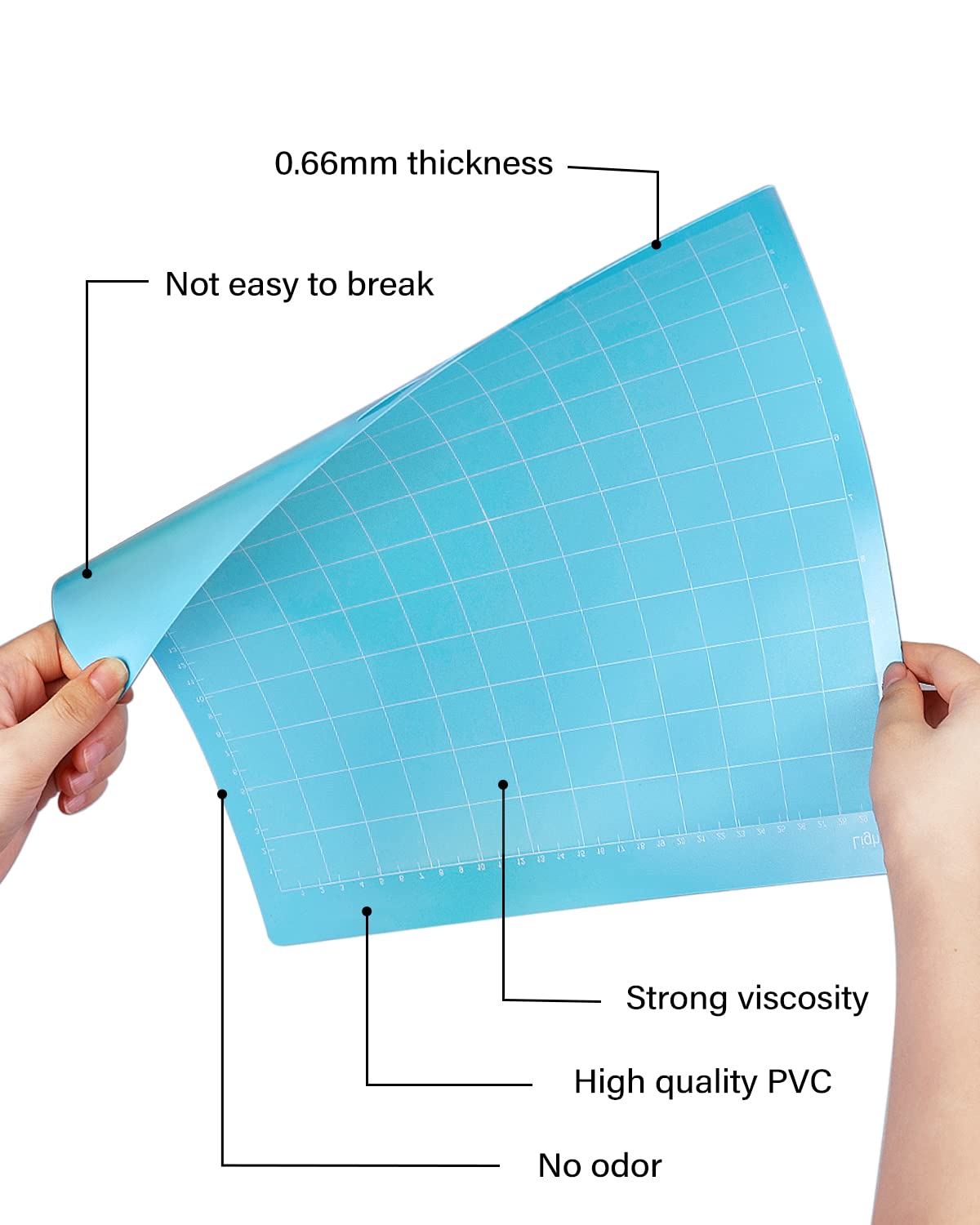 Gwybkq Cutting Mat 12 Pack 12x12, Compatible With Cricut Maker 4/Explore Air & Silhouette Sticky Pad Replacement Accessories, for Crafts Supplies (Standard/Light/Strong/Frabic)