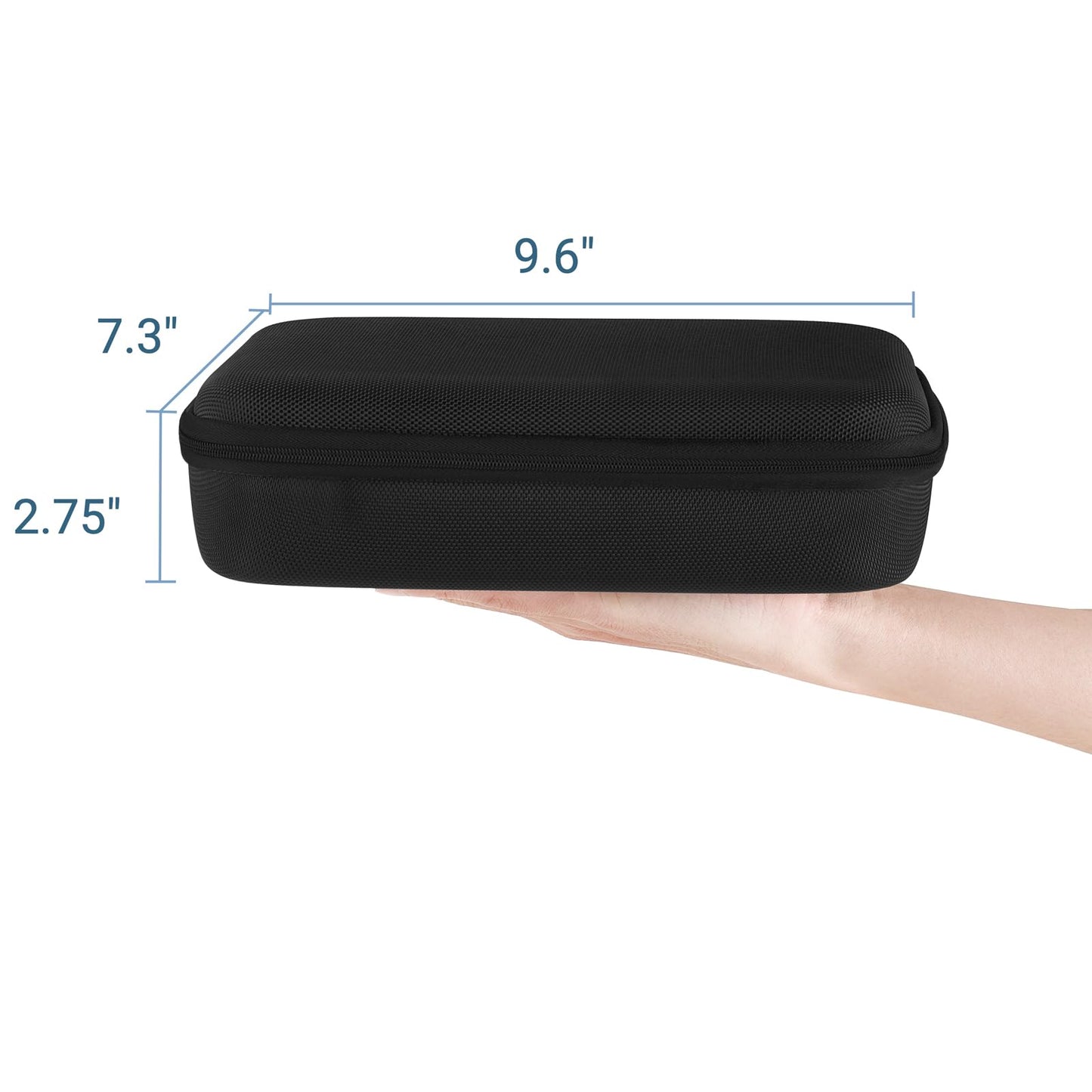 Mkono Travel Sunglasses Organizer Glasses Case Multiple Pairs with Adjustable Slots Portable Eyeglasses Case Storage Box for Men Women, Medium, Black