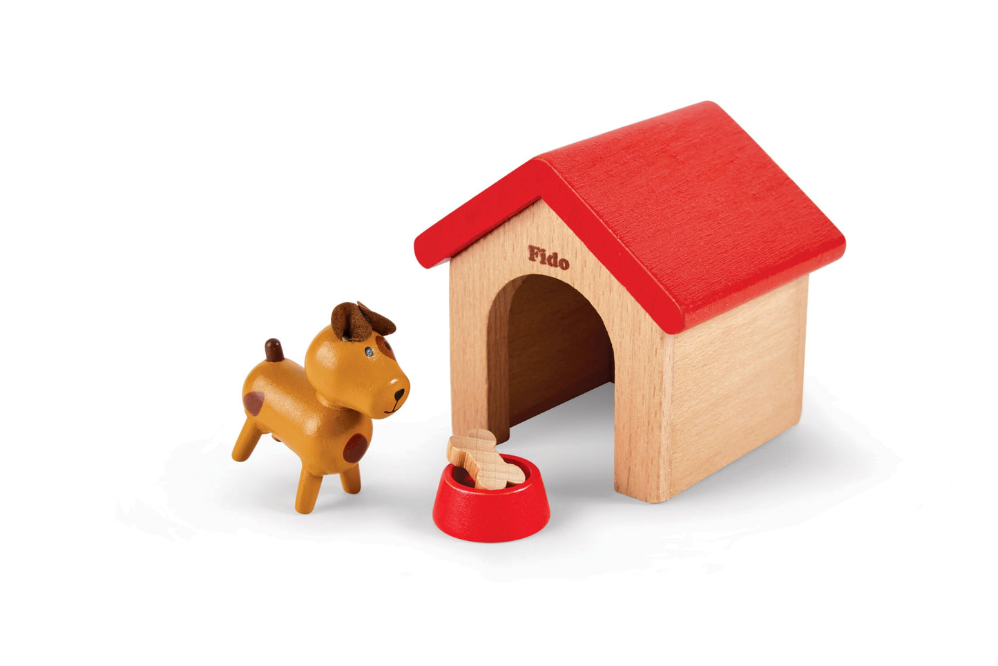 Hape Family Pets Wooden Dollhouse Animal Set