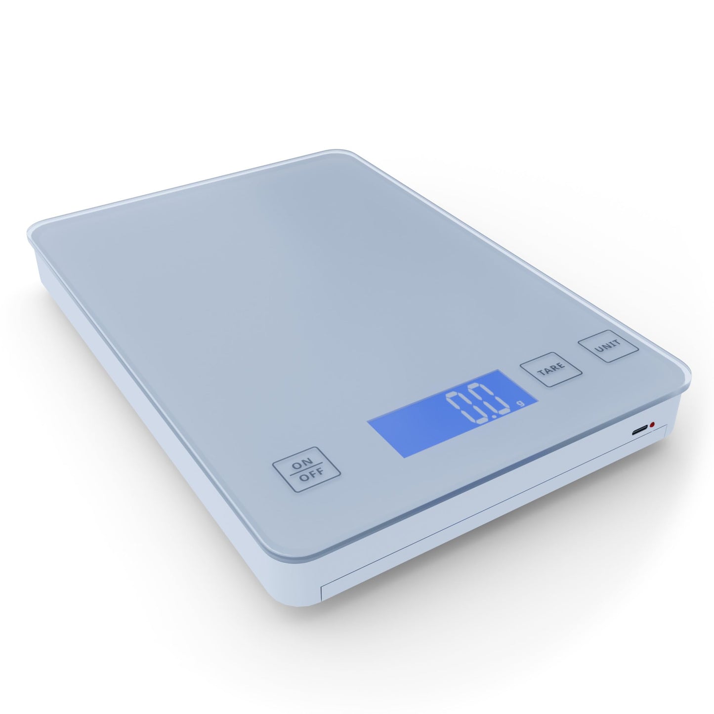 Climalytic 0.1g/0.001oz High-Precision Digital Scale – 5kg/11lb Capacity, Rechargeable USB-C, Waterproof Tempered Glass, Full-View Angle LCD with Backlight, Perfect for Kitchen, Package Measurement