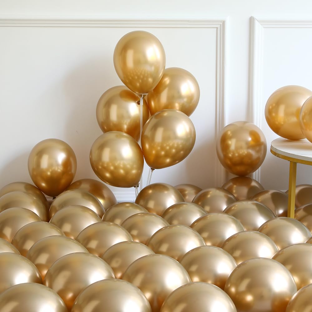 Black White Gold and Silver Balloons Arch Kit, 148PCS Graduation Balloon Arch Garland Kit With Black and Gold Star Foil Balloons for Anniversary Birthday Graduations New Year Party Decorations