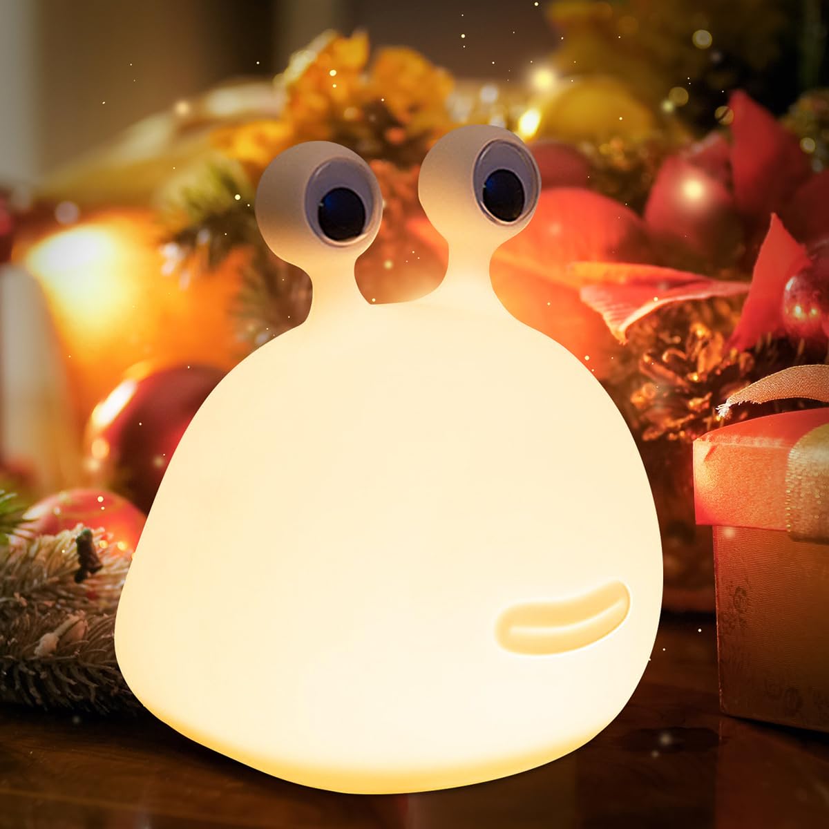 ipalmay Home Night Lights for Kids USB Rechargeable Lamps, ABS+PC Bedside Lamp for Breastfeeding, Touch Control&Timer Setting, White