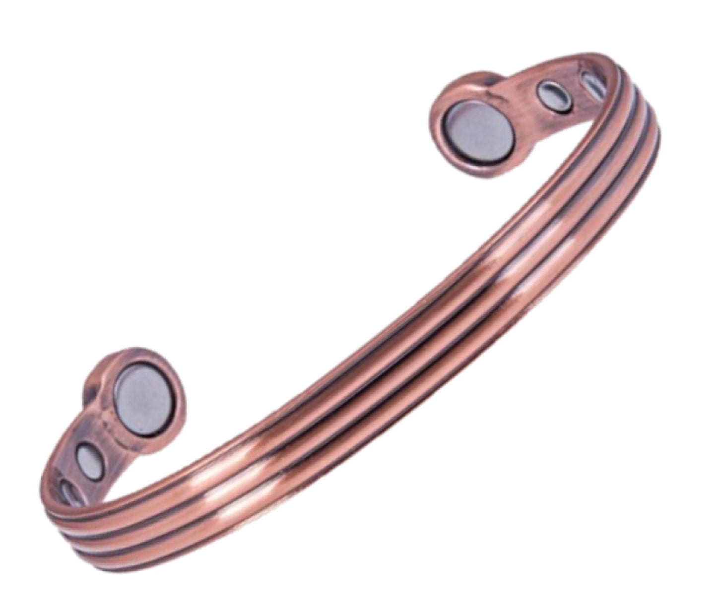Earth Therapy Women's Greek Style Magnetic Copper Cuff Bracelet - Adjustable - Ultra Strength