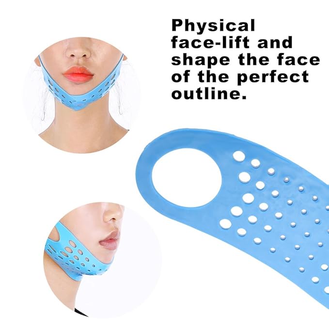 Face Sleeping Lifting Hammock Lips Trainer Smile Corrector Silicone Face Lifting Chin Belt Exercise Mouth Muscle Tightener Tightening Anti Wrinkle Tool