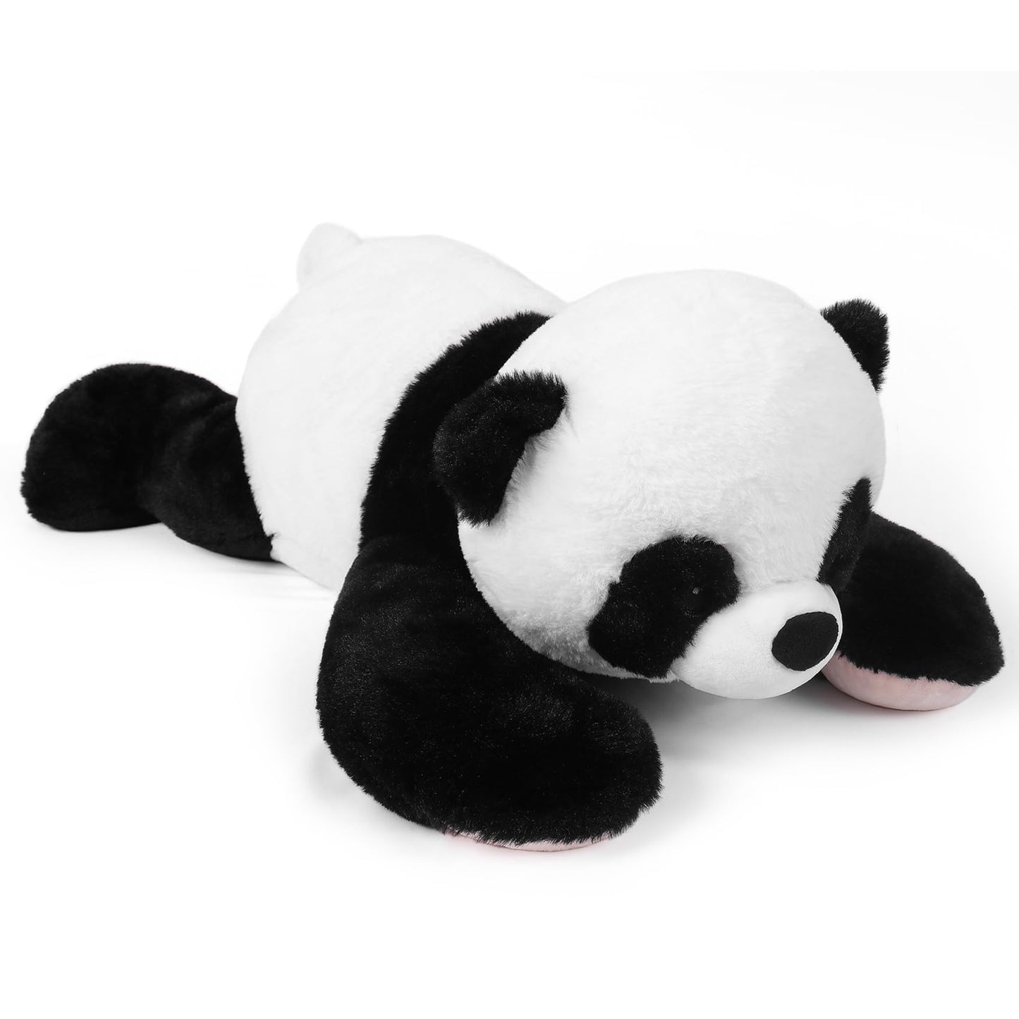 JellyMallow 5 lbs 24 inches Panda Weighted Stuffed Animals, Cuddly Weighted Panda Plush Pillow Giant Plushie Ideal Gift for Adults & Kids
