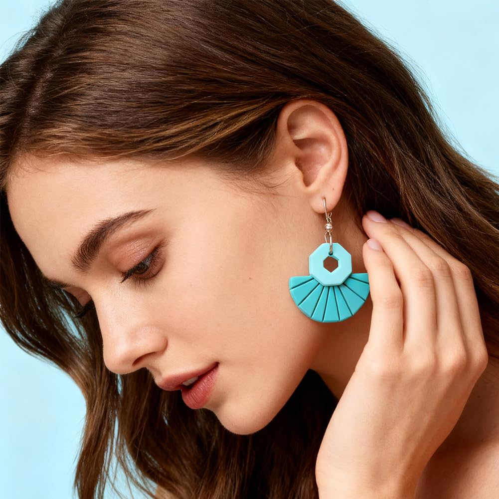 beinkmake 26pcs Tassel Earring Polymer Clay Cutters Set Fringe Clay Tools for Jewelry Making DIY Polymer Clay Cutter