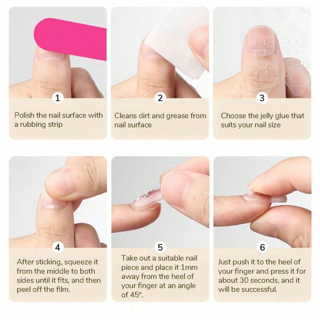 Haozerart Handmade XXL Extra Long Square Press On Nails, Pink French Tip with Bow & Luxury Rhinestones, Salon Fake Nail Kit 10Pcs M Size for Women