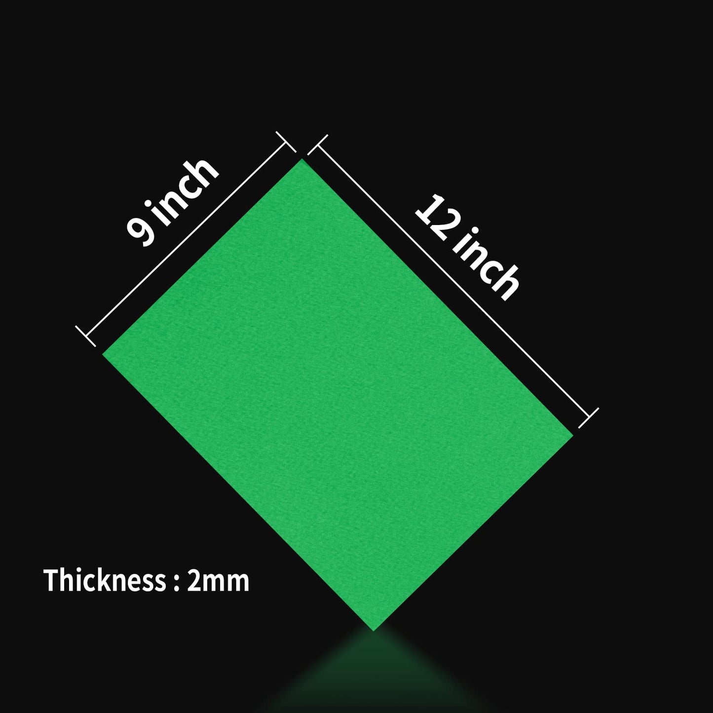 9 x 12 Inch Green Foam Sheets Crafts, 2mm Thick. 25 Pack Premium Green Foam Papers Set, for Crafting,DIY Project,Classroom, Scrapbooking, 3D Card Making