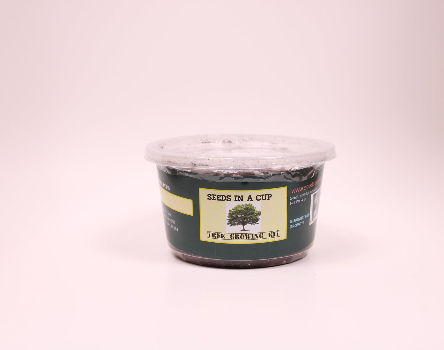 Seeds In A Cup: Plum Tree Grow Kit | Easy to use | Educational | Great Gift Idea | Help Planet | (Plastic Planter)