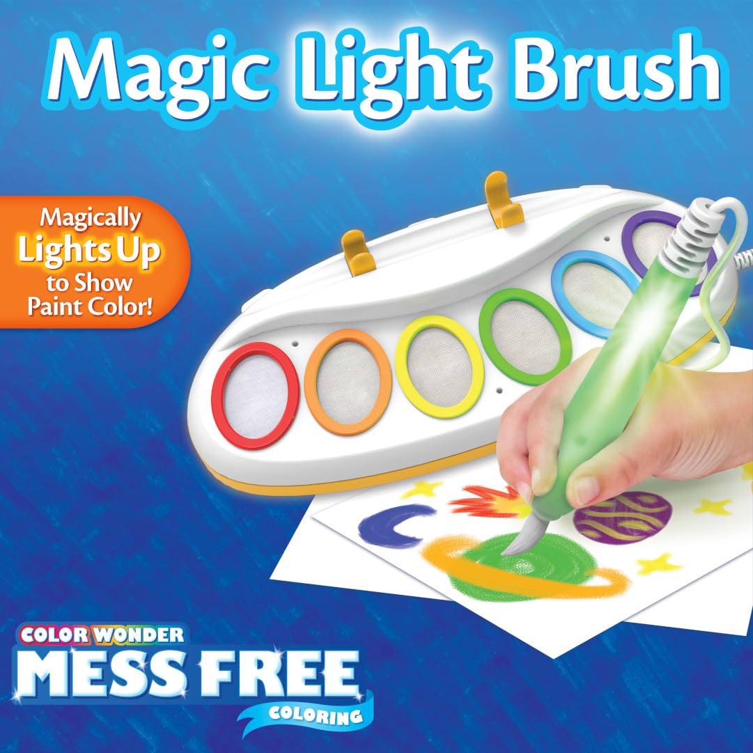 Crayola Color Wonder Magic Light Brush, Mess Free Painting Station for Kids, Easter Basket Essential & Stuffer, Easter Gift for Kids, Toddler Activity Toy, Ages 3+