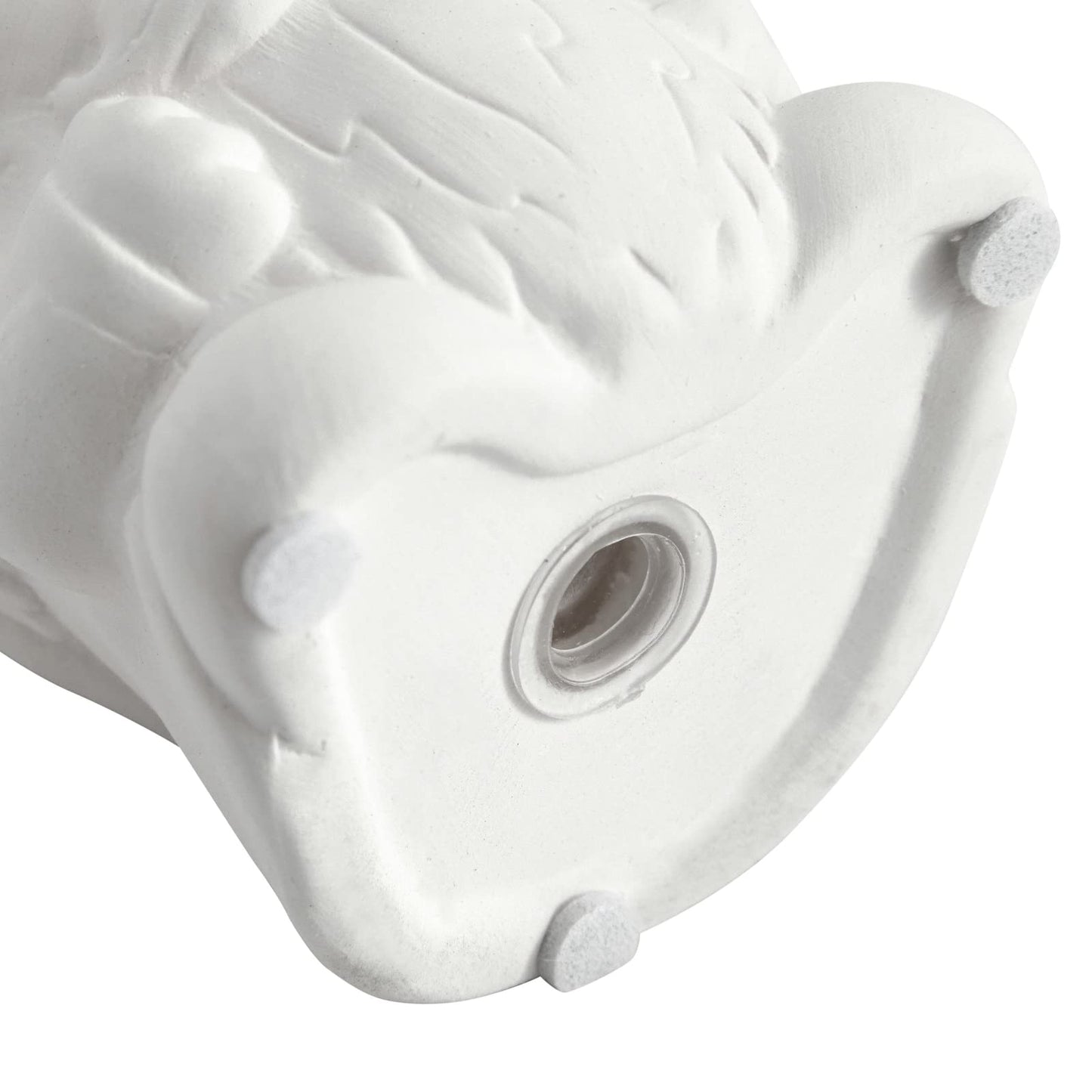 Bright Creations Paintable Ceramic Garden Gnome Planters - 3 x 3 x 4 in, White, Pack of 4, Unfinished - Succulent Pots to Paint with Drainage Holes & Plugs - DIY Pottery Kit