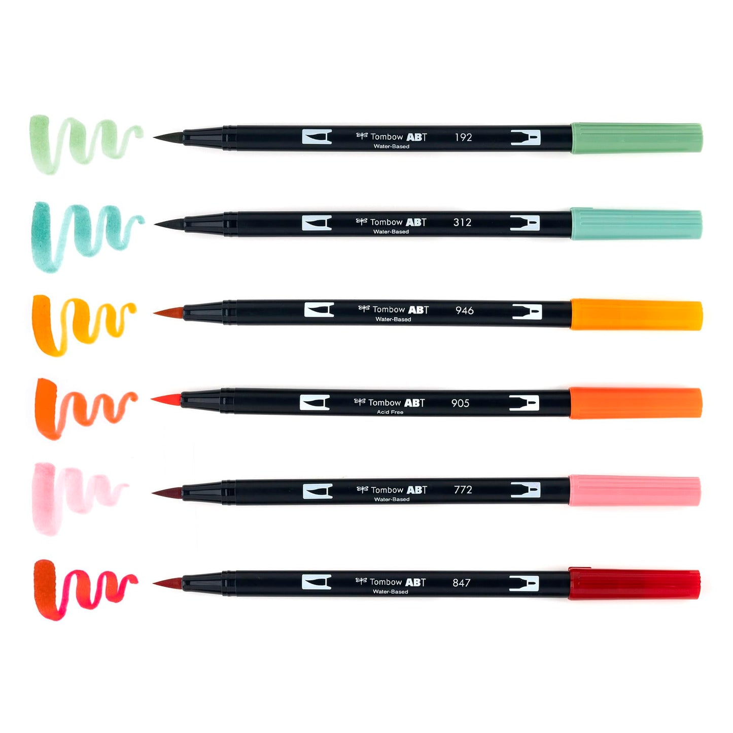 Tombow 56229 Dual Brush Pen Art Markers Pumpkin Spice 6-Pack