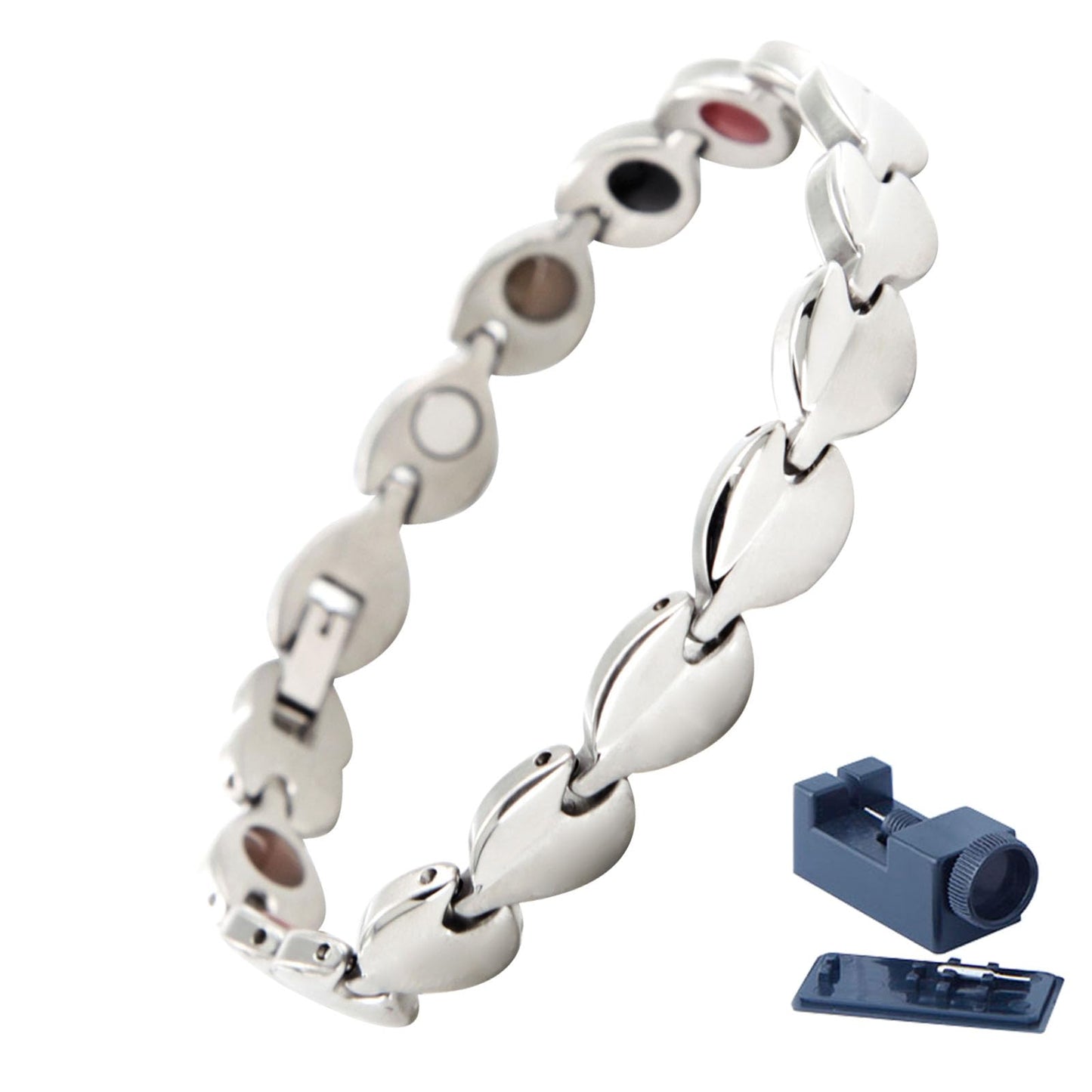 KYOSI Magnetic Bracelets for Women Stainless Steel Magnet Bracelet Special Jewelry with Sizing Tool Mothers Day Gift