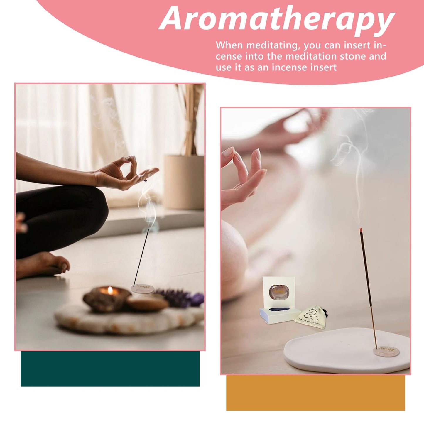 LONGDERY Rose Quartz Crystals and Healing Stones with Affirmation ， Anxiety Relief Gift for her/him,Emotional Support Gifts