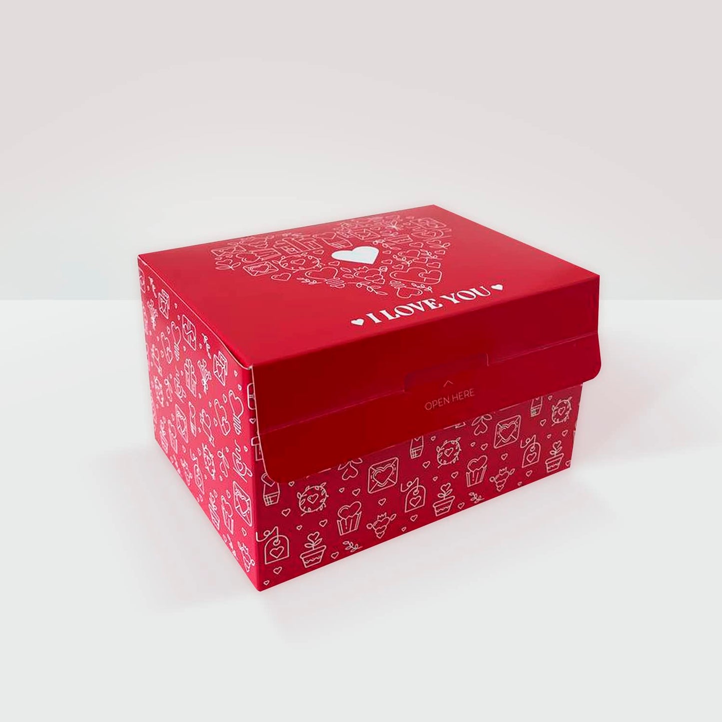 FETTIPOP Love Gift Box Exploding Confetti (Love Heart) 7.1x5.5x4.3 inches, Surprise Romantic Pop up, Valentine's Day, Mother's or Father's Day