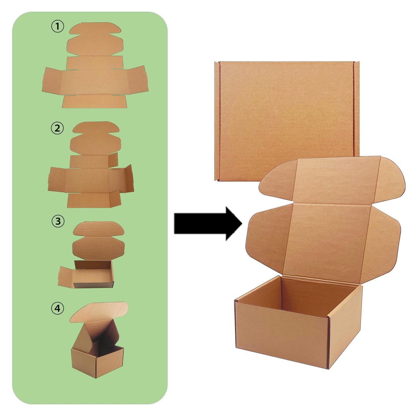 8x8x2 inch Shipping Boxes，Bulk 28 Pack，Brown Corrugated Mailers Cardboard Literature Mailer Box for Packaging Business, Mailing,Moving and Storage，Small Gift Boxes for Wrapping Mailing Present