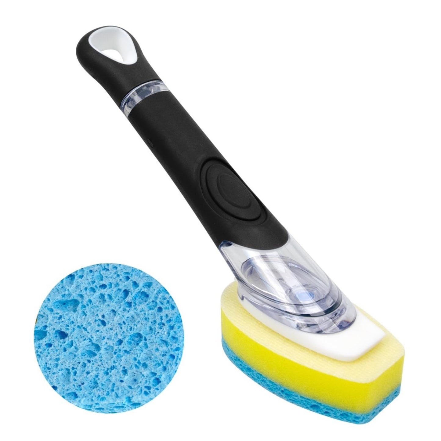 CELOX Dish Sponge with Handle for Pot Pan Sink Cleaning, Soap Dispensing Dish Sponge