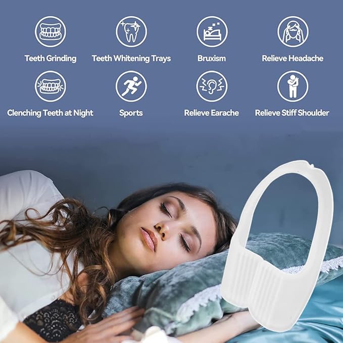 ZJchao 10pcs Teeth Grinding Guards, Night Guard Rubber, Mouth Clenching Guard for Grinding Teeth Night Guard