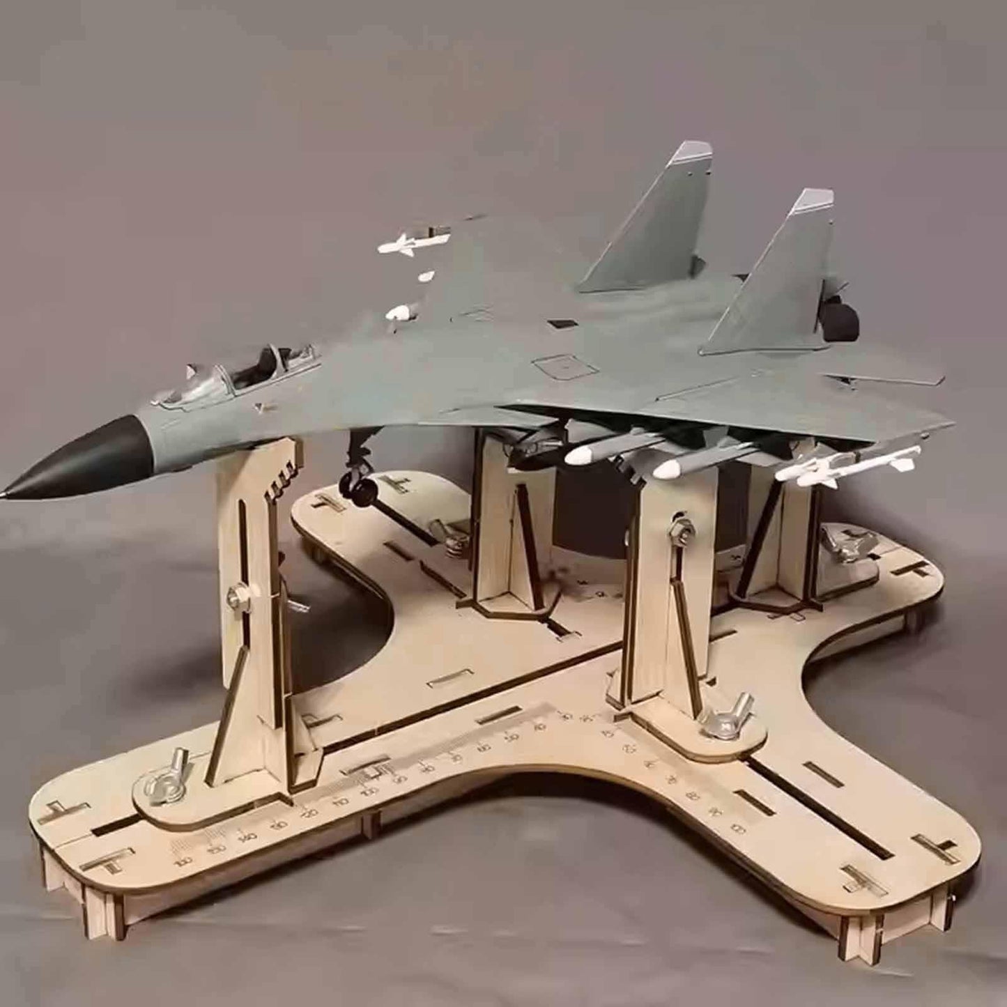 Luwecf Auxiliary Model Airplane Display Tool Professional Sturdy Aircraft Model Plane Painted Stand for Hobby Building, 32cmx30cmx12cm