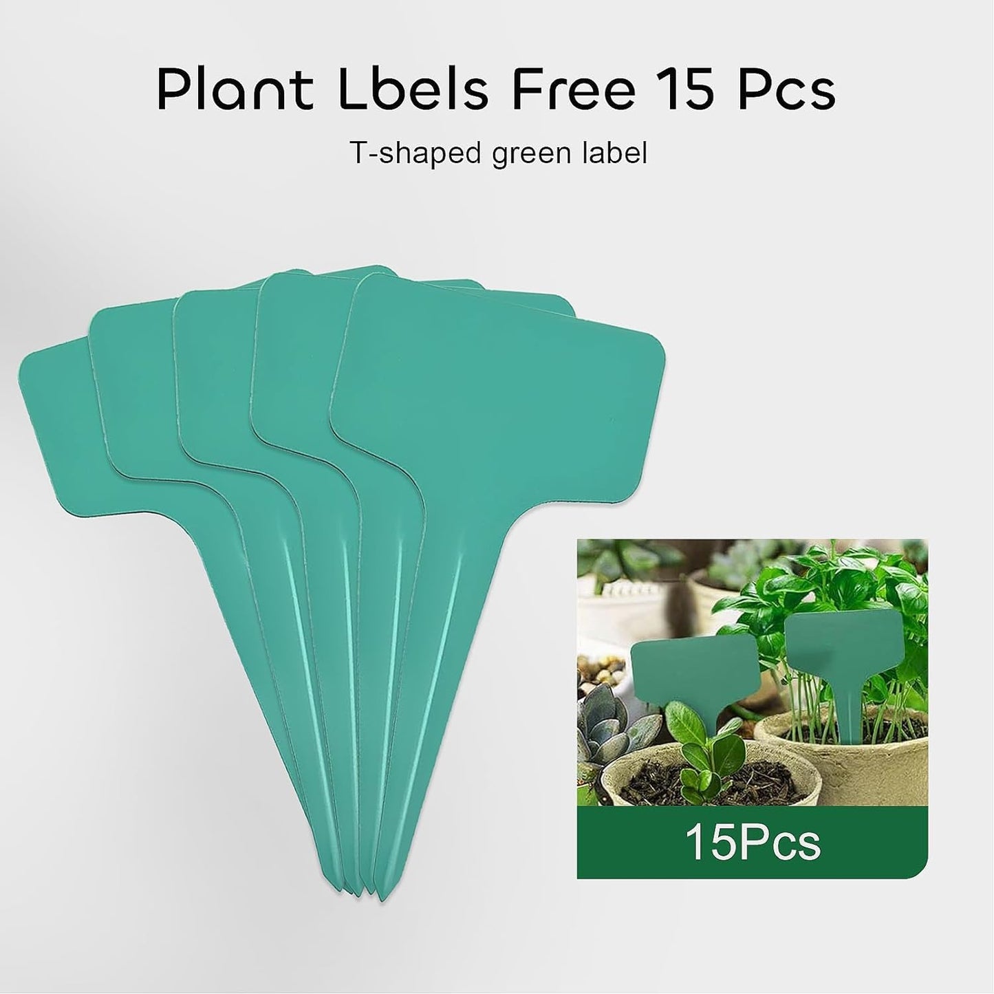 GROWNEER 288 Cells Peat Pots Seed Starter Trays 24 Packs Biodegradable Seedling Pots Germination Trays Organic Plant Starter Kit with 15 Pcs Plant Labels