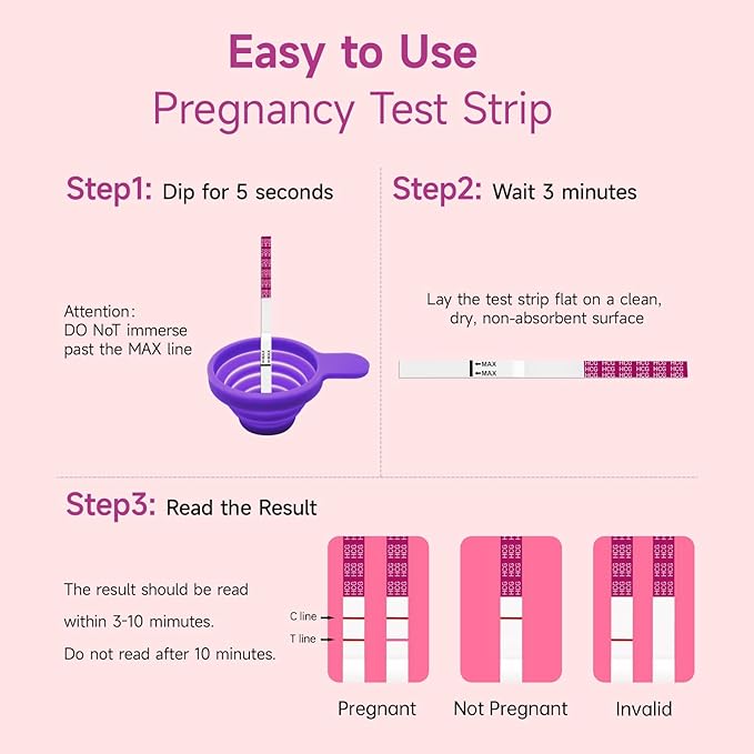 Urine Cups for Ovulation and Pregnancy Test, Reusable & Collapsible Pee Cups for Women Home Fertility Testing, Pregnancy Strips, Over 99% Accuracy (2 Early+5HCG+1 Urine Cup)