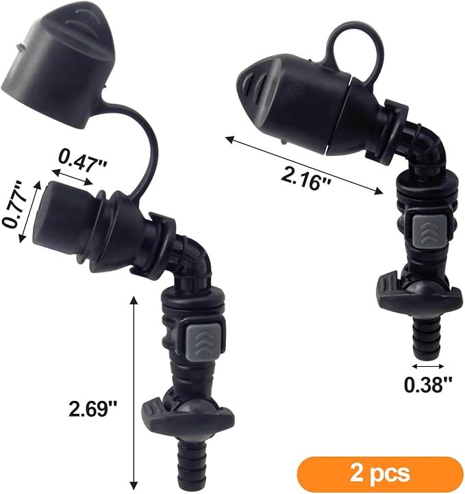 Hydration Bags Bite Valve Mouthpiece Replacement for Cross Country Bladder Bag Detachable Universal Manual Switch for Any Hydration Pack System