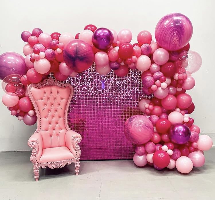 Pastel Pink Confetti Birthday Balloon Kit