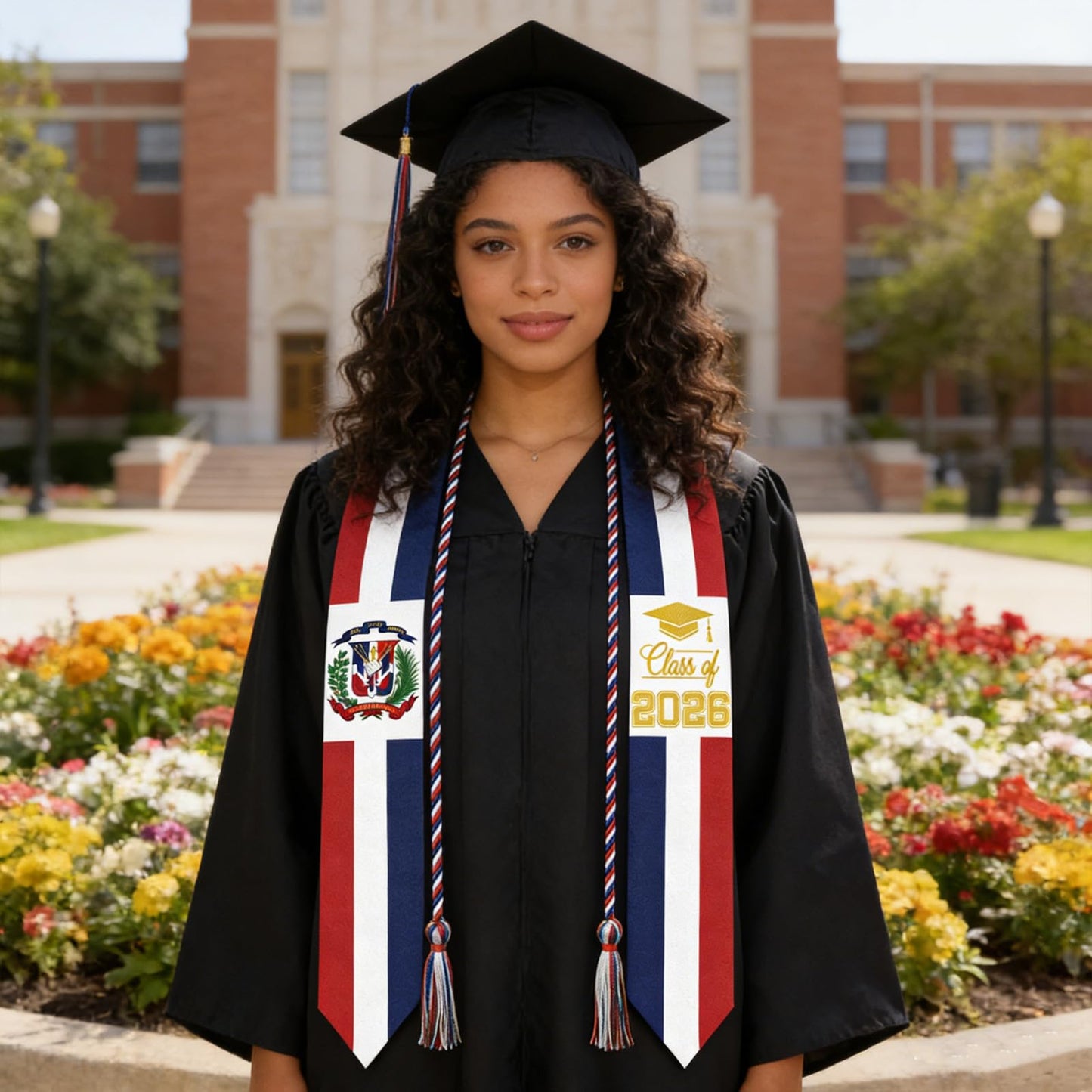 Silkovahamd 2026 Dominican Graduation Stole - Honor Cord, Class of 2026 Design for Dominican Graduates Ceremony Accessory Gifts