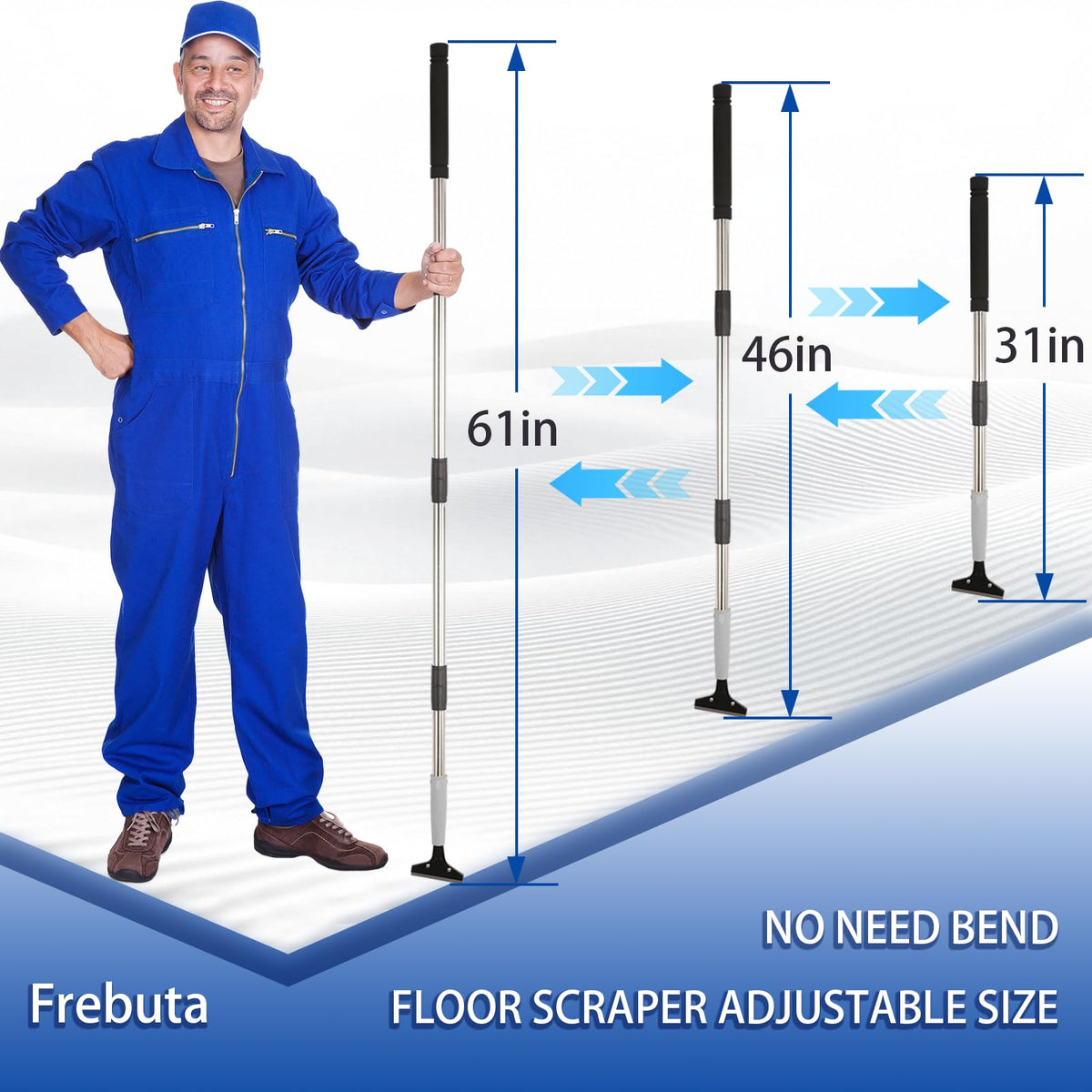 Floor Scraper Heavy Duty Long Handle